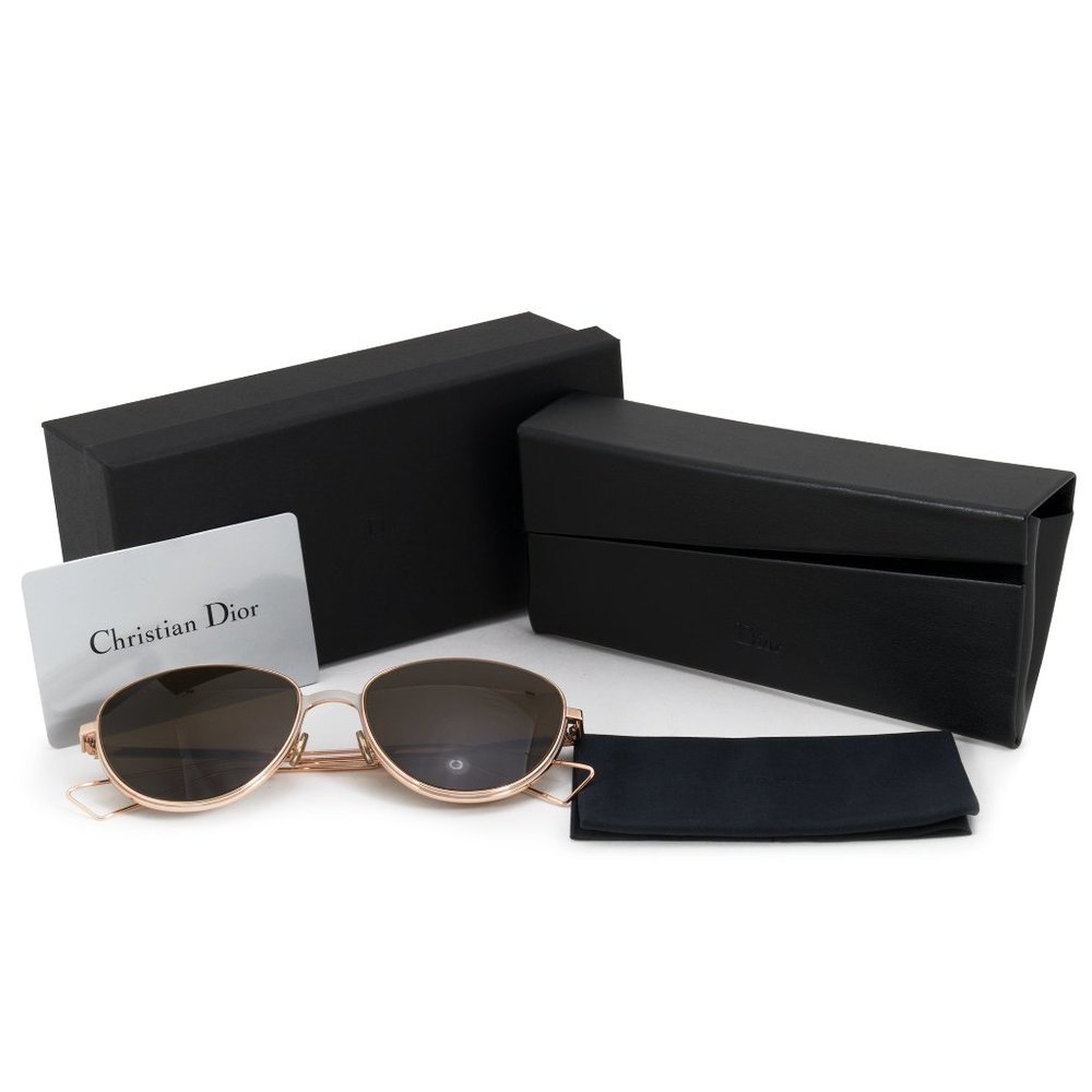Christian Dior Brown Oval Sunglasses - Picture 5 of 5